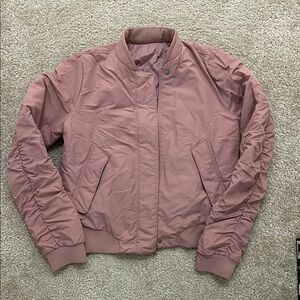 Lululemon Women's Pink Reversible Bomber Jacket, Size 4